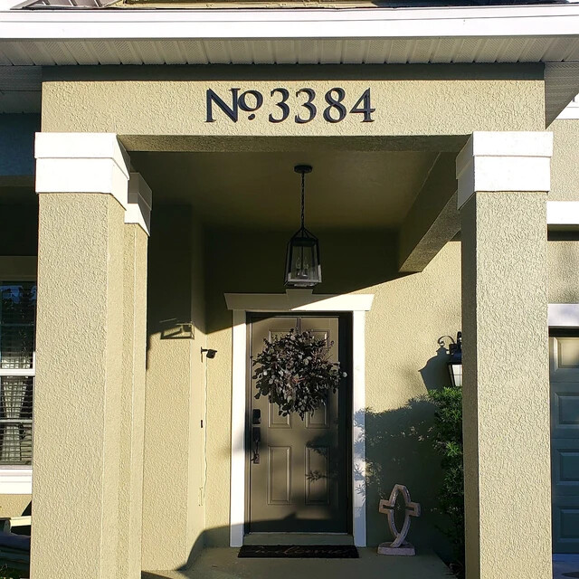 6 inch Roman House Numbers or Letters; color choices