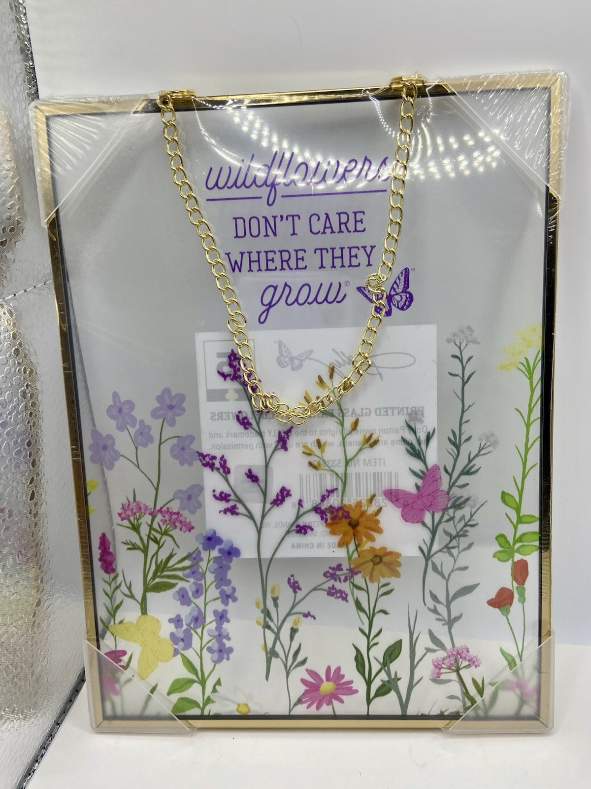 DOLLY Printed Glass Hanging Wildflowers Collection