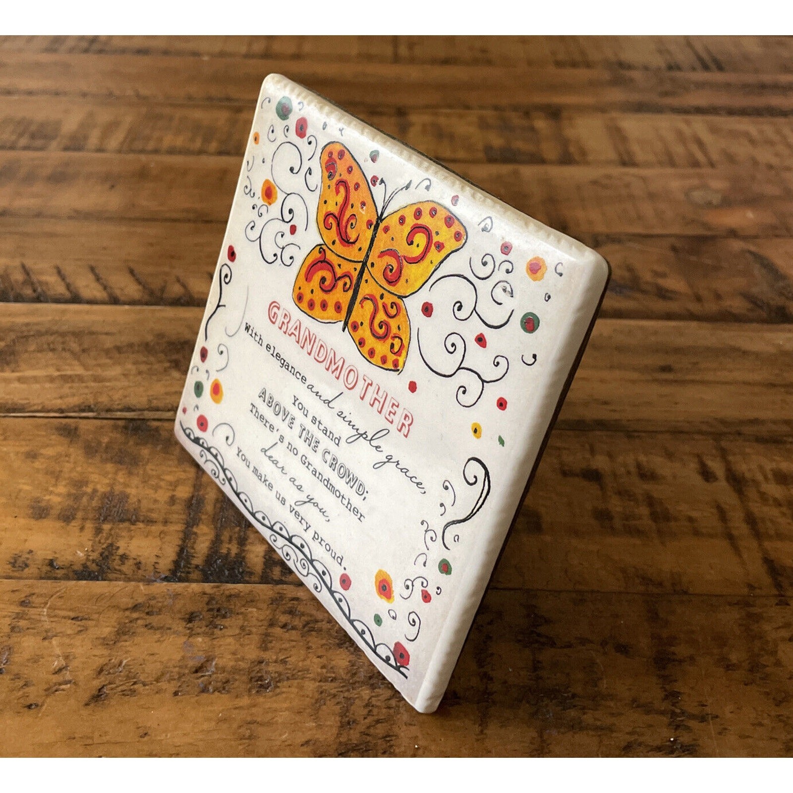 Sign, grandmother, grandma, wallstand plaque, ceramic. Vibrant colors Kirkland’s