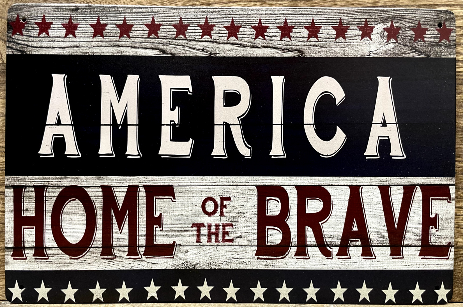 America Metal Wall Sign 12″ x 8″