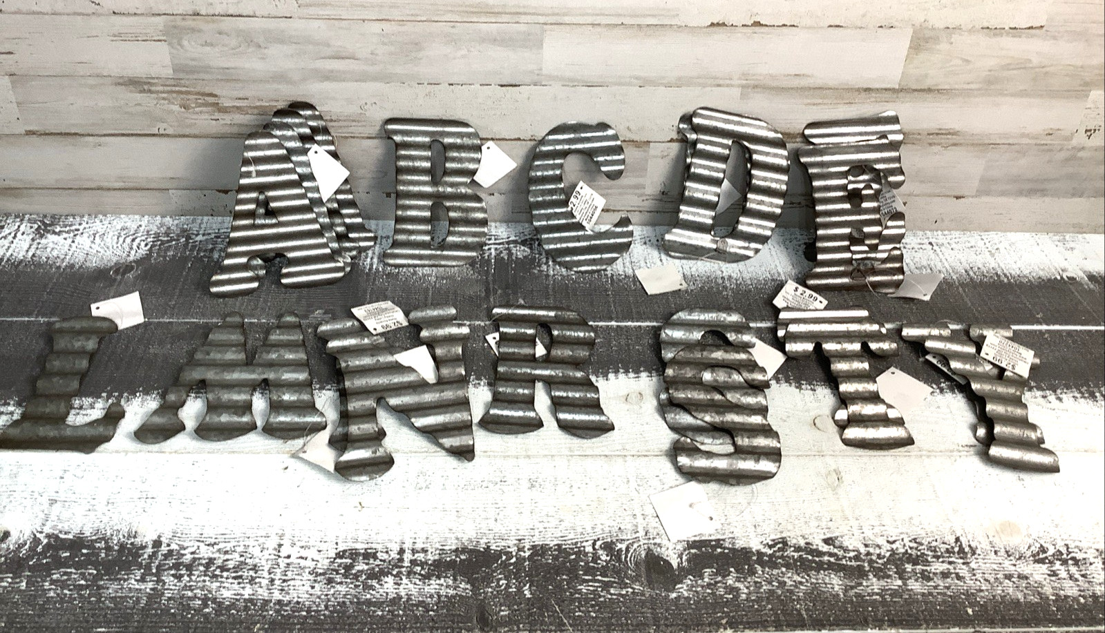 Lot Of 5” And 6” Assorted Galvanized Letters