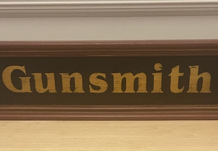 Gunsmith Wooden Sign Vintage Gun Shop Decor Firearms – Hand Made Hung In Shop