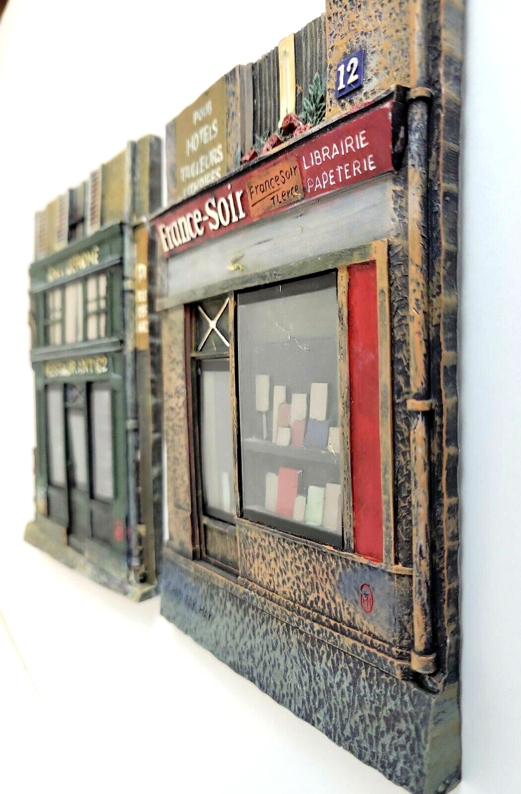 Chez Jerome Restaurant 62 & France-Soir Library by Chiu Tak Hak 3D WALL PLAQUES