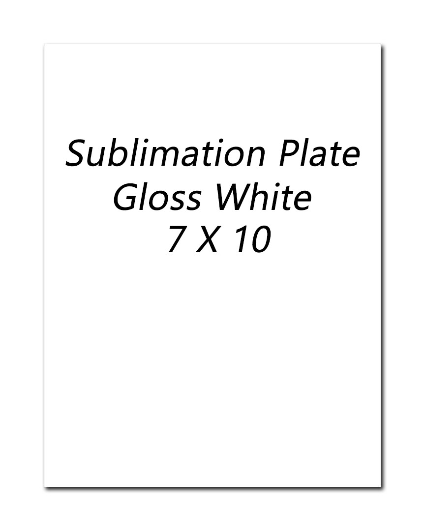 Plaque Plates (lot of 6) – Sublimation – Gloss White – Free Shipping