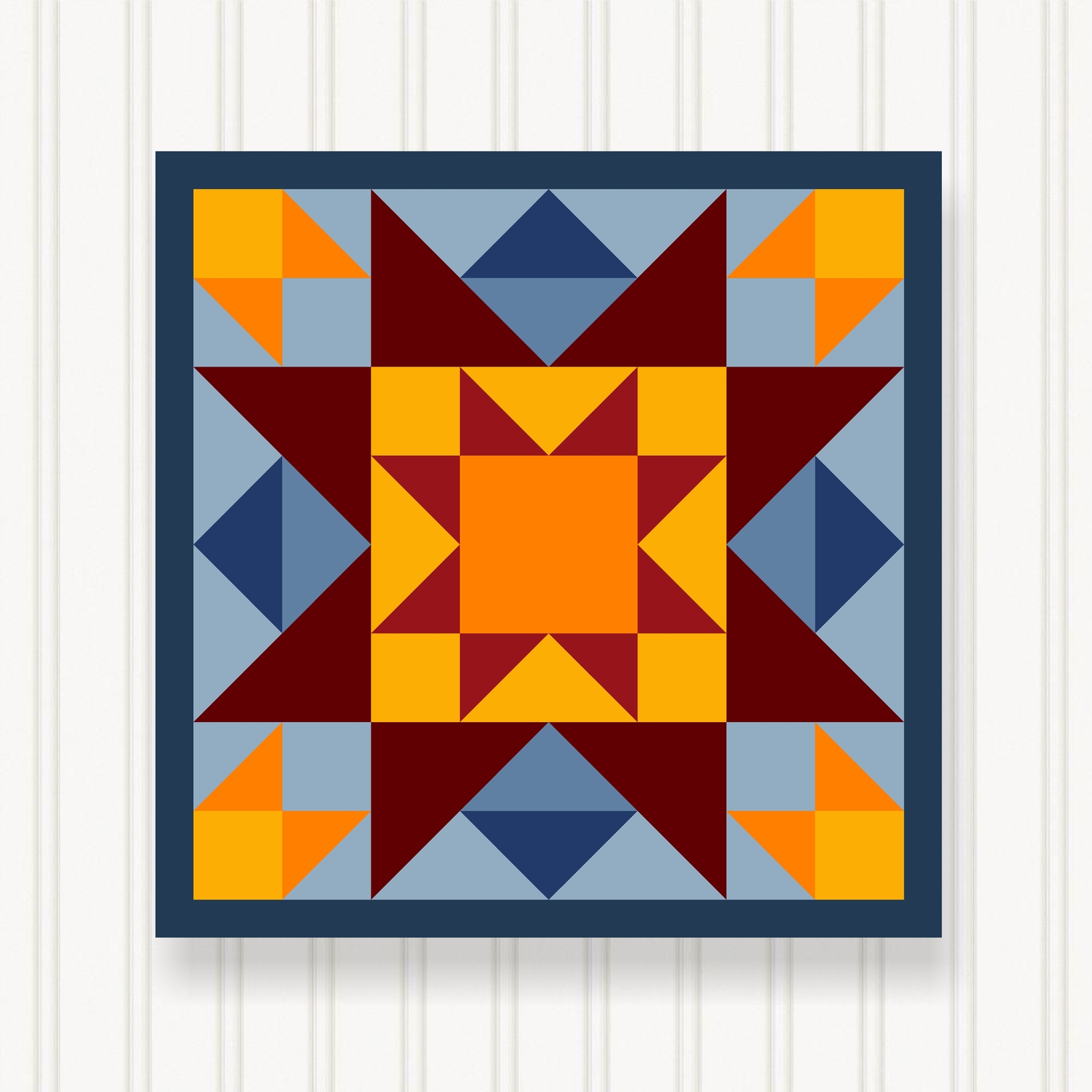 Barn Quilt Square, 8 Sizes, Outdoor & Indoor Wall Art, Home Decor, BQ117-03