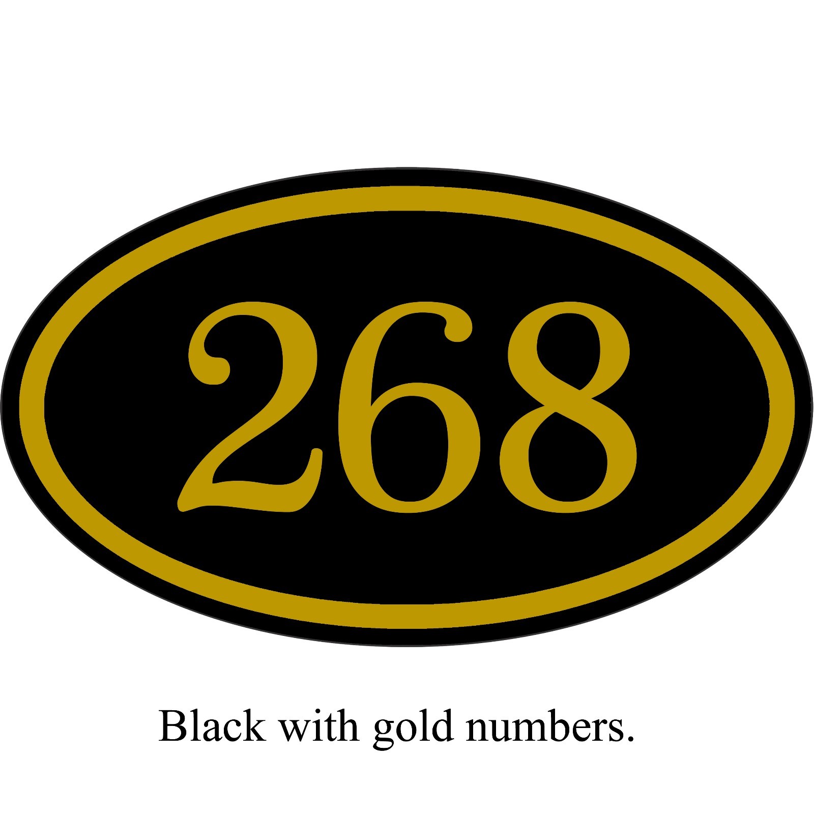 Personalized House Address Number Sign Aluminum Plaque 12″ x 7″ Custom Colors