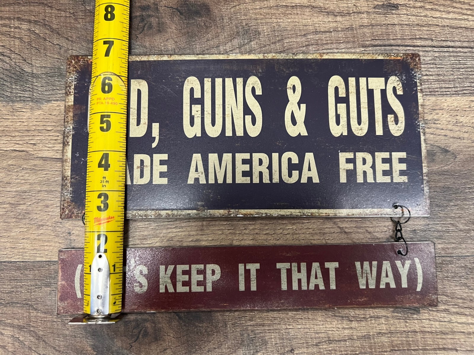 “Made America Free” Metal Sign 9.5″ x 6.5″