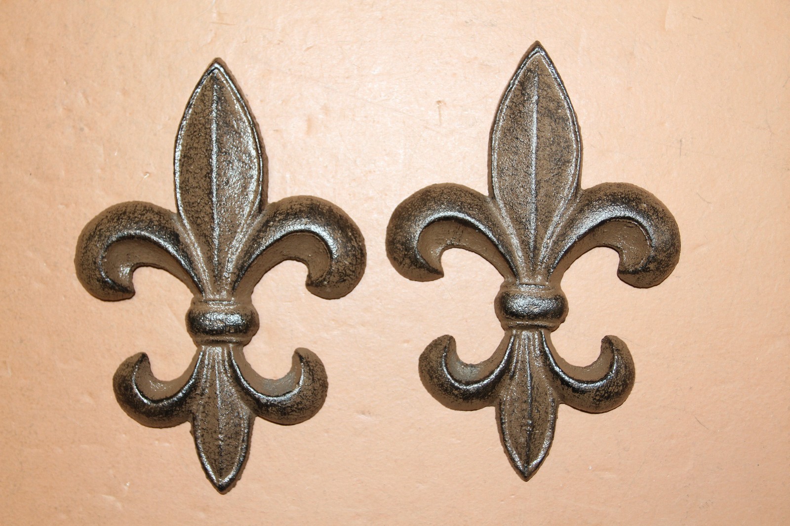 2-FLUER DE LIS Medium Wall Plaques,New Orleans Style Wall Decor,Gifts,F-6
