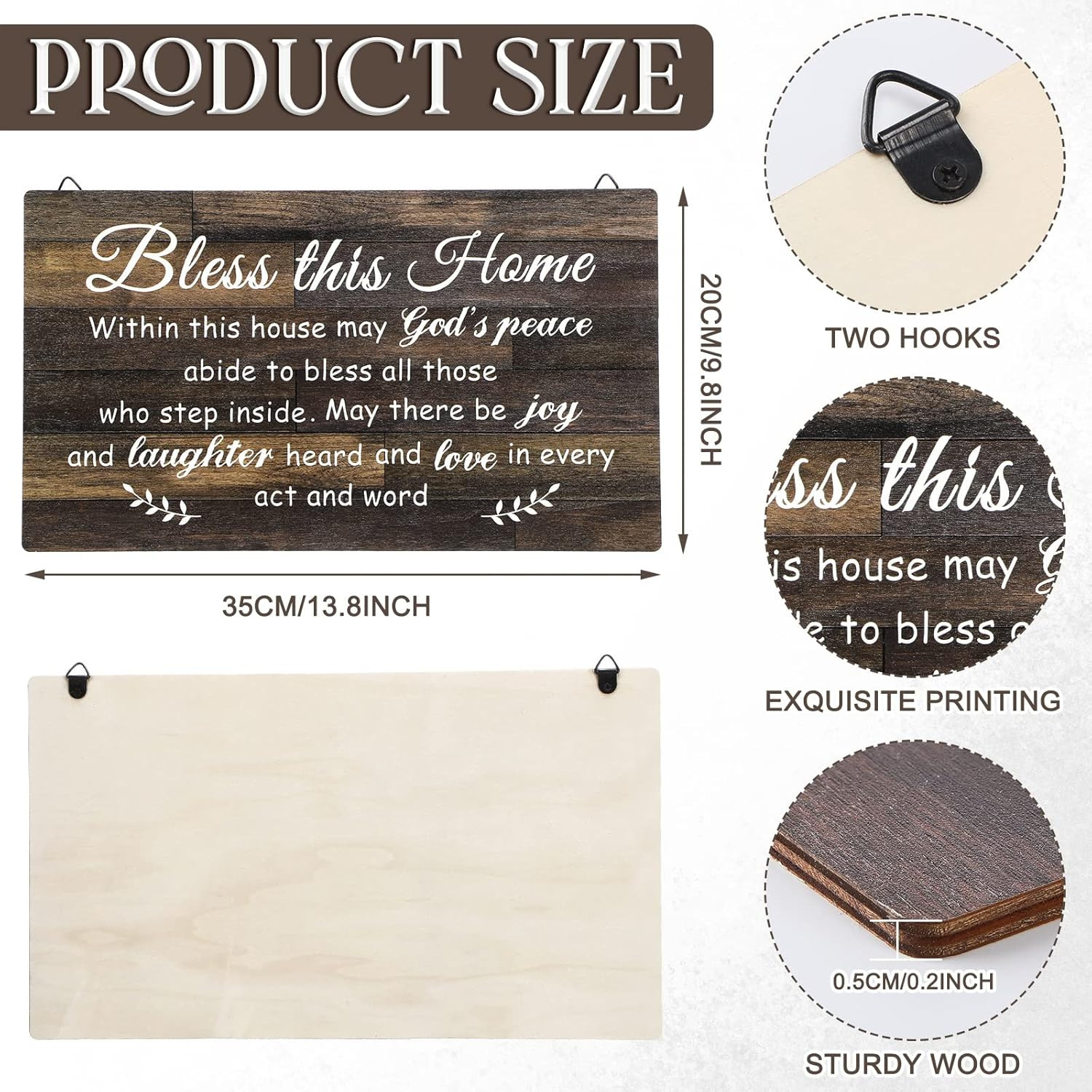 House Warming Gifts New Home Bless This Home Wall Decor House Blessing Plaque Fa