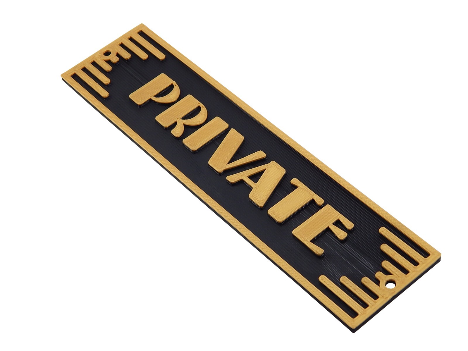 Plastic Private Business Art Deco Style Sign Office Door Home Décor Wall Plaque