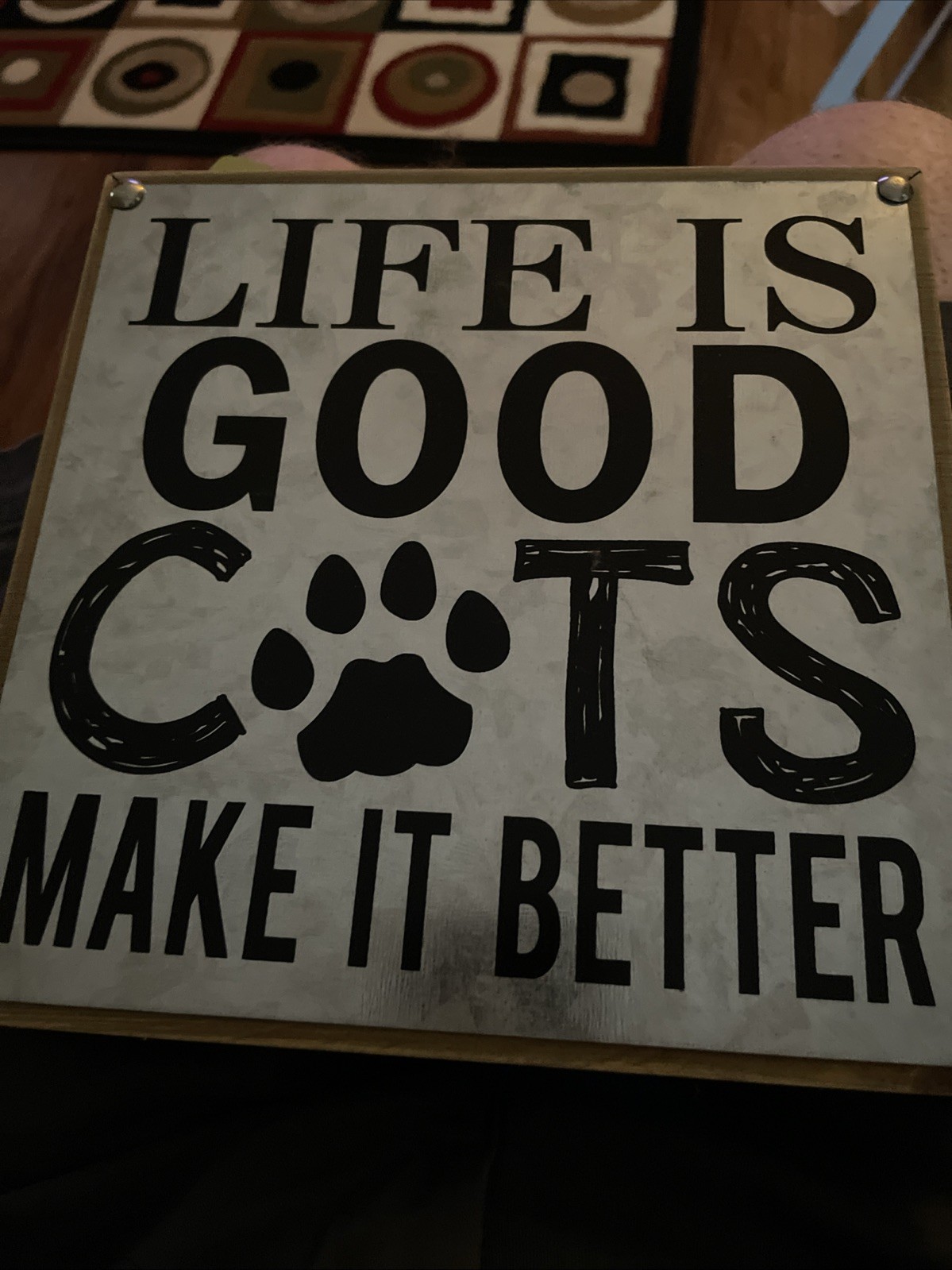 Life Is Good Cats Make It Better Hobby Lobby Tin Sign