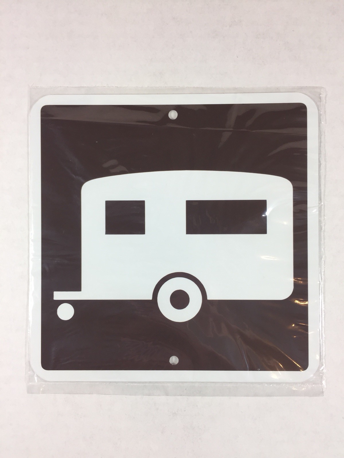 Camping Trailer House Metal Parks Campsite Sign 6″x6″ (NEW)