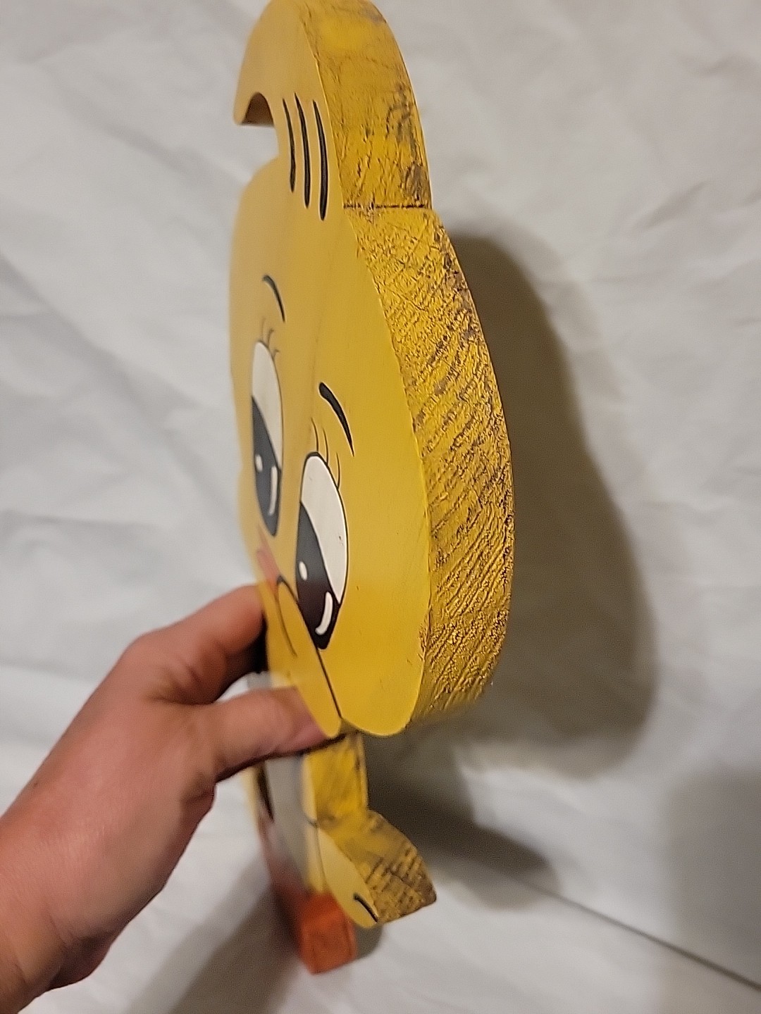 Vintage Wooden Tweety Bird Wall Art/Decor Outdoor Yard Handmade Preowned