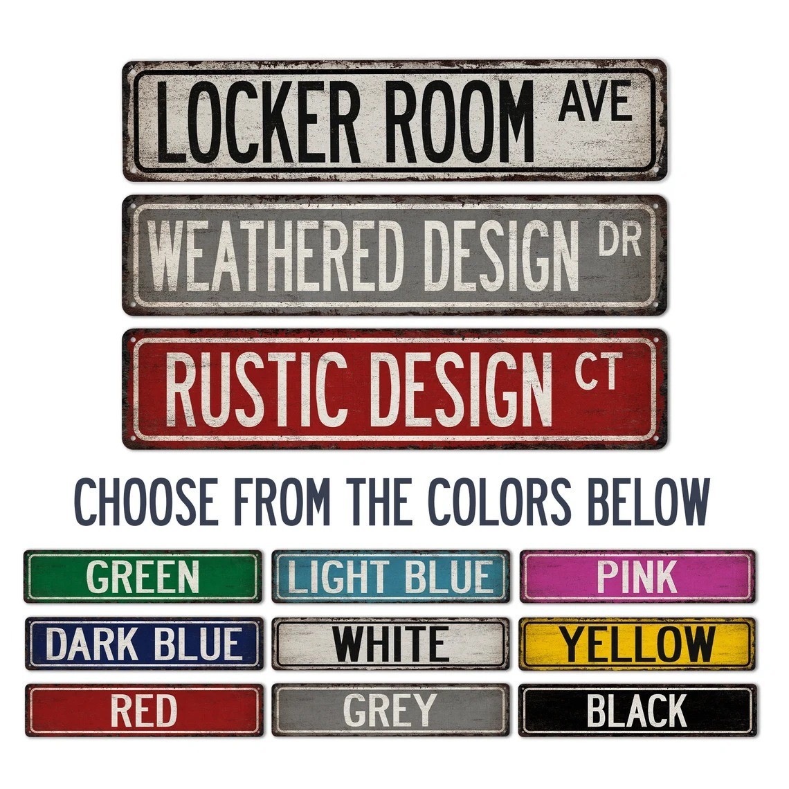 Custom Street Sign, Rustic Street Sign, Vintage Looking Personalized Sign
