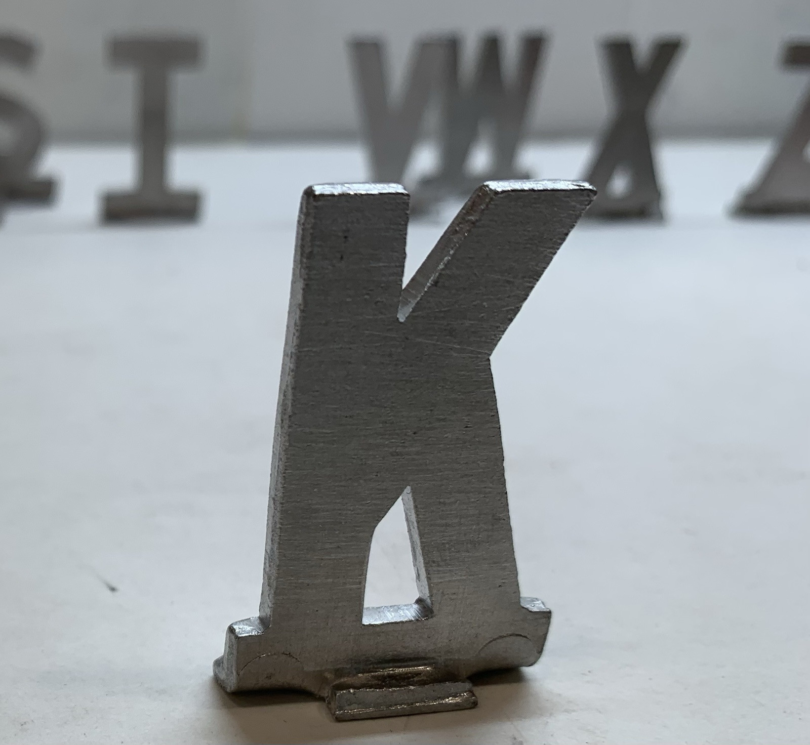 A-Z & Dun-Mor Mailbox Track Letters Aluminum Vtg You Choose Name Initials Metal