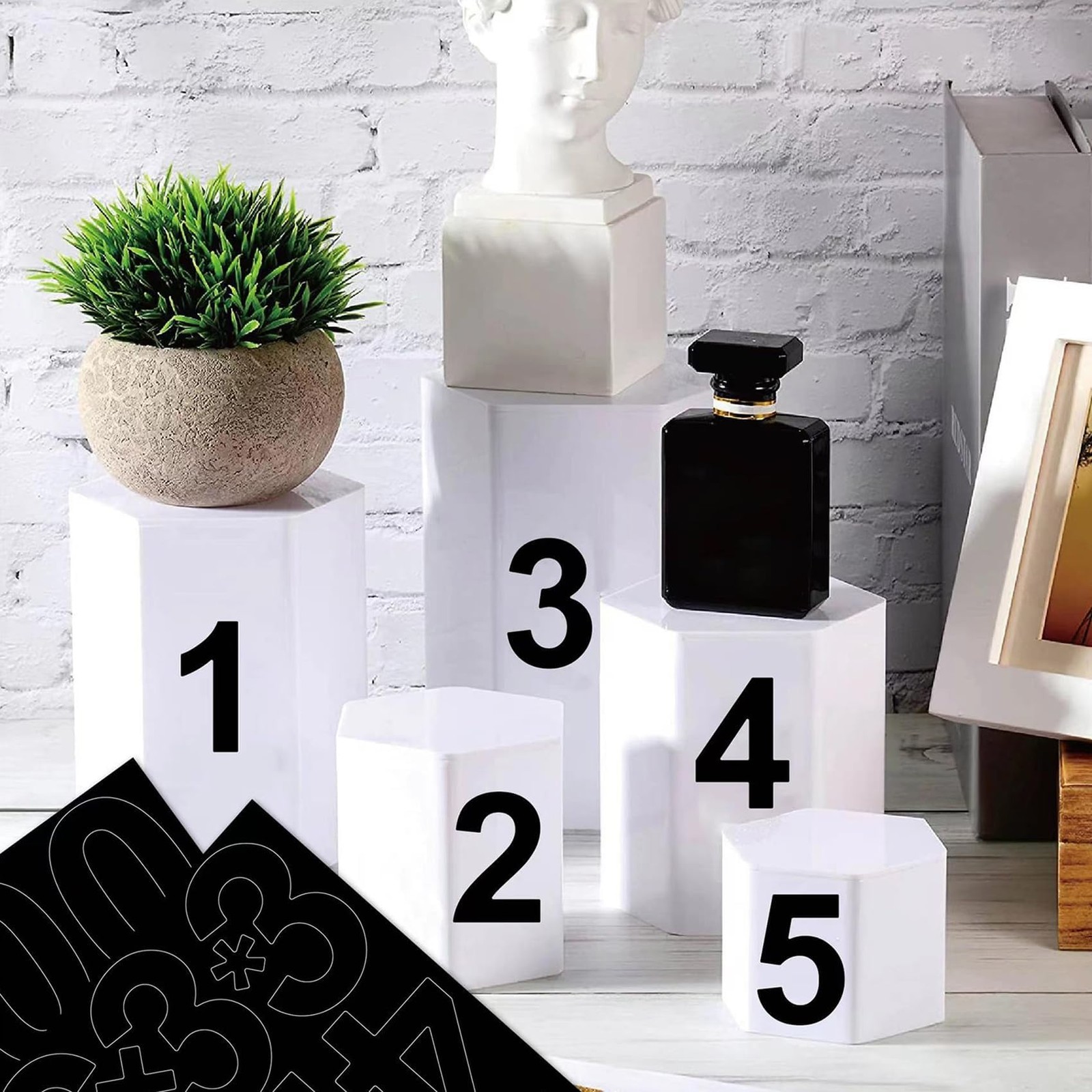 10 Sheets 100 Pcs Vinyl House Numbers for Mailbox, 4 inch SelfAdhesive Number…