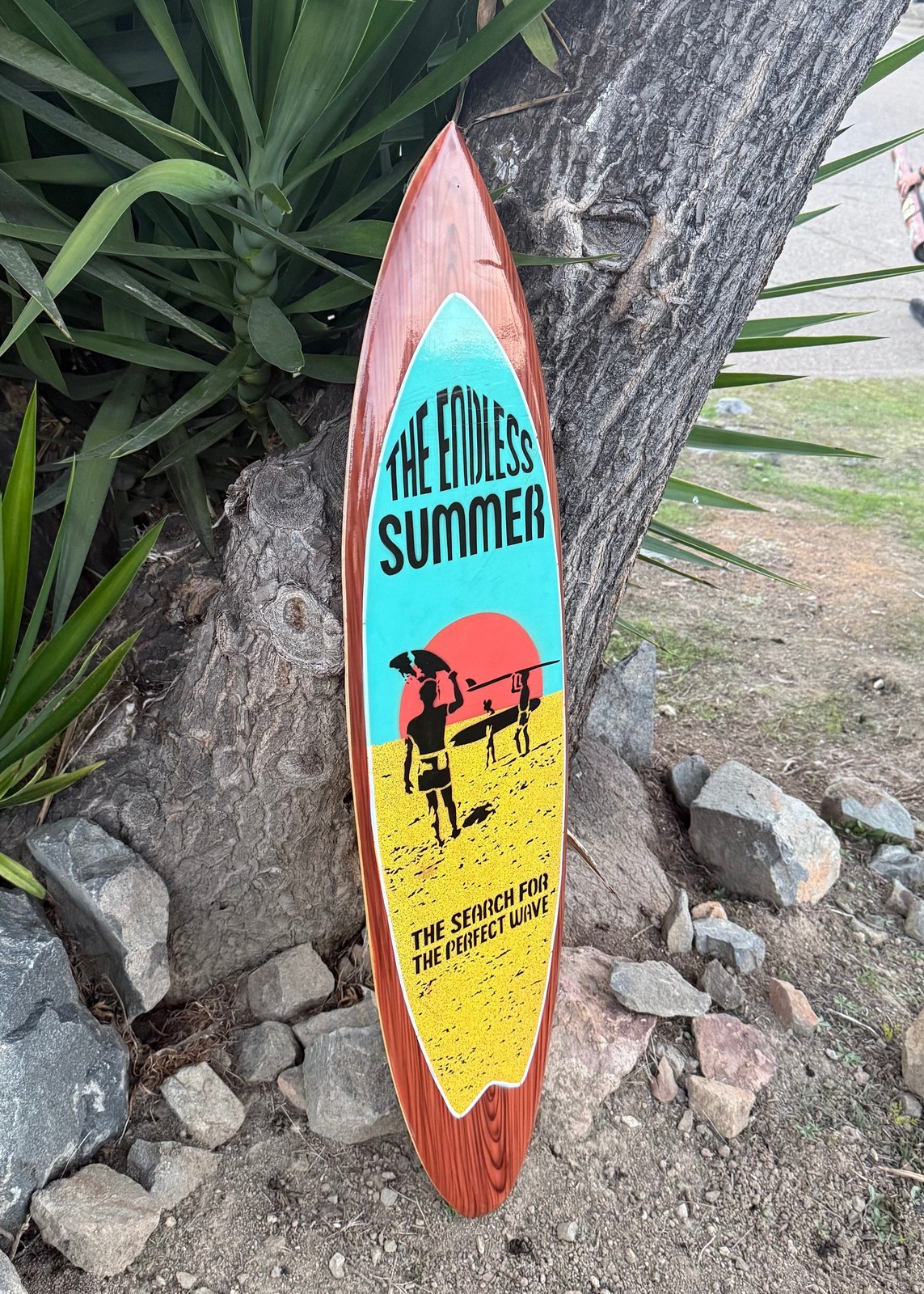 The Endless Summer Surf Documentary, Surfboard Wall Plaque, Handcrafted Airbrush