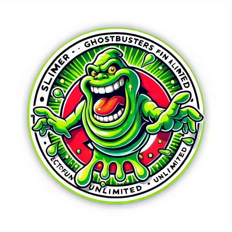 Tin Metal Signs Room Decor “Slimer Ghostbusters” 2D Rural Farmhouse Plaque for H