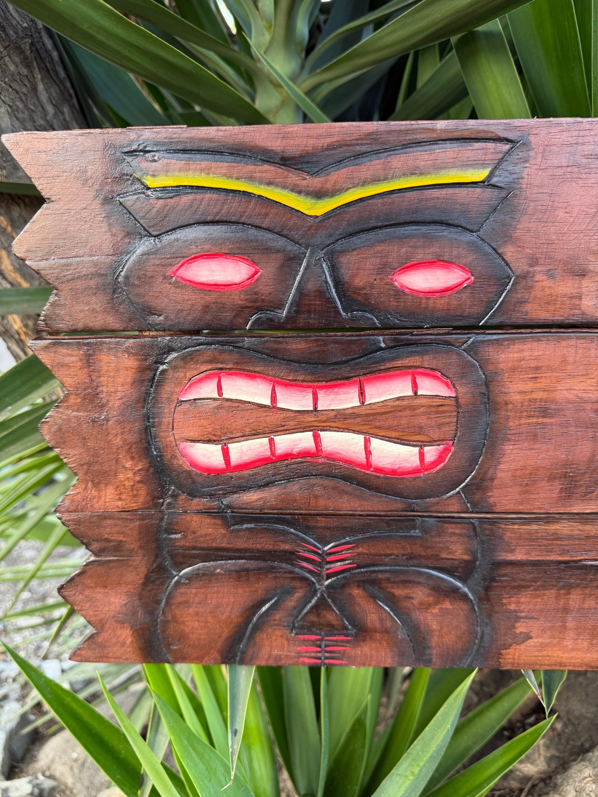 “Show Us Your Tikis” Large Wooden Sign Tiki Bar 39″x 10″