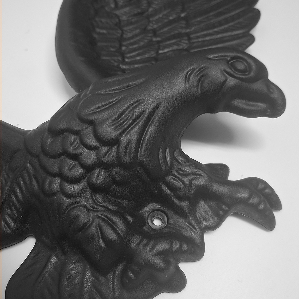 Eagle Wall Mount, Black PVC, 29W x 8.5H inches, Americana Outdoor Decor