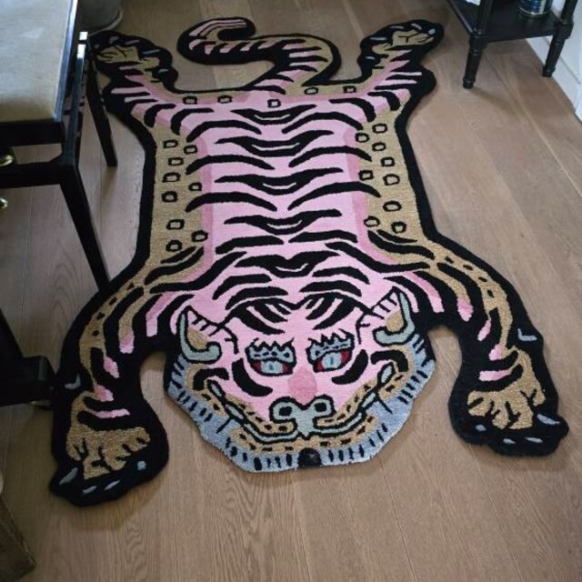 Tibetan Tiger Rugs 2×3 Feet Handmade 100% Woolen Hand Tufted For Home Decoration