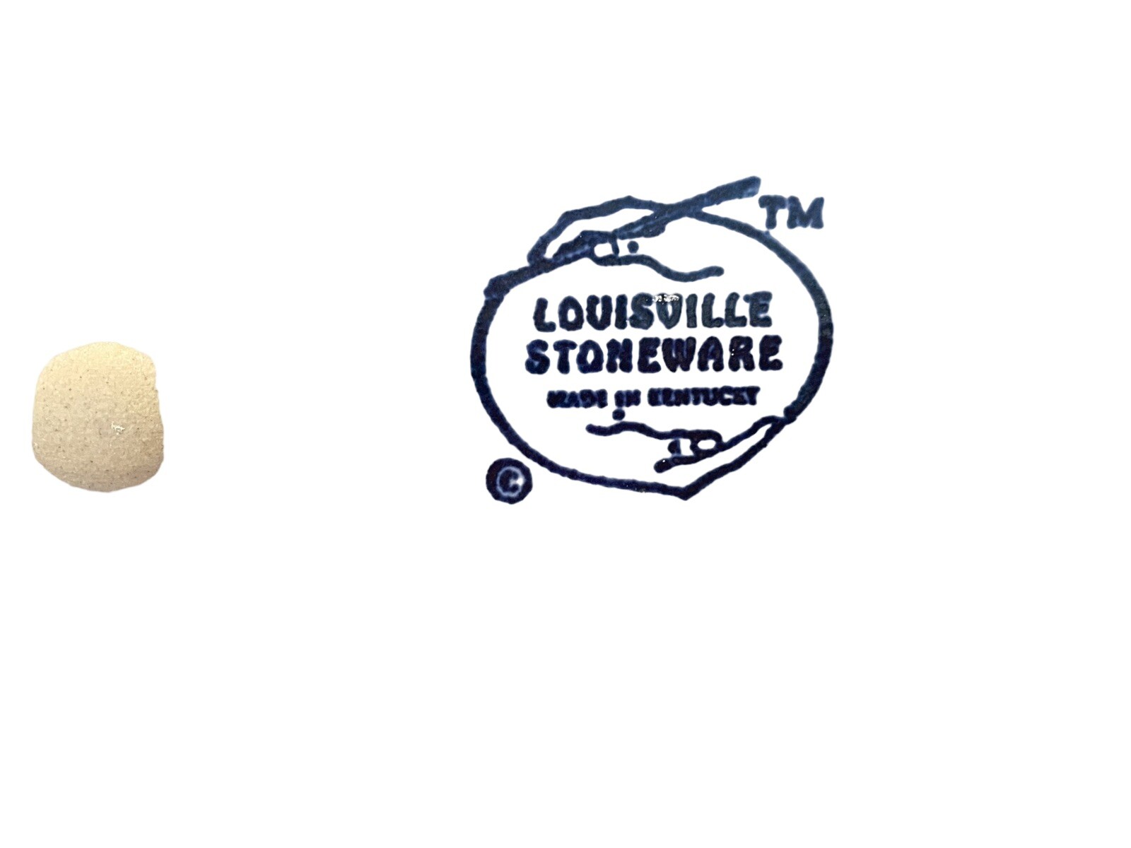 LOUISVILLE Stoneware Pottery Welcome Duck Door Plaque Sign Rectangular 11.5×4.5