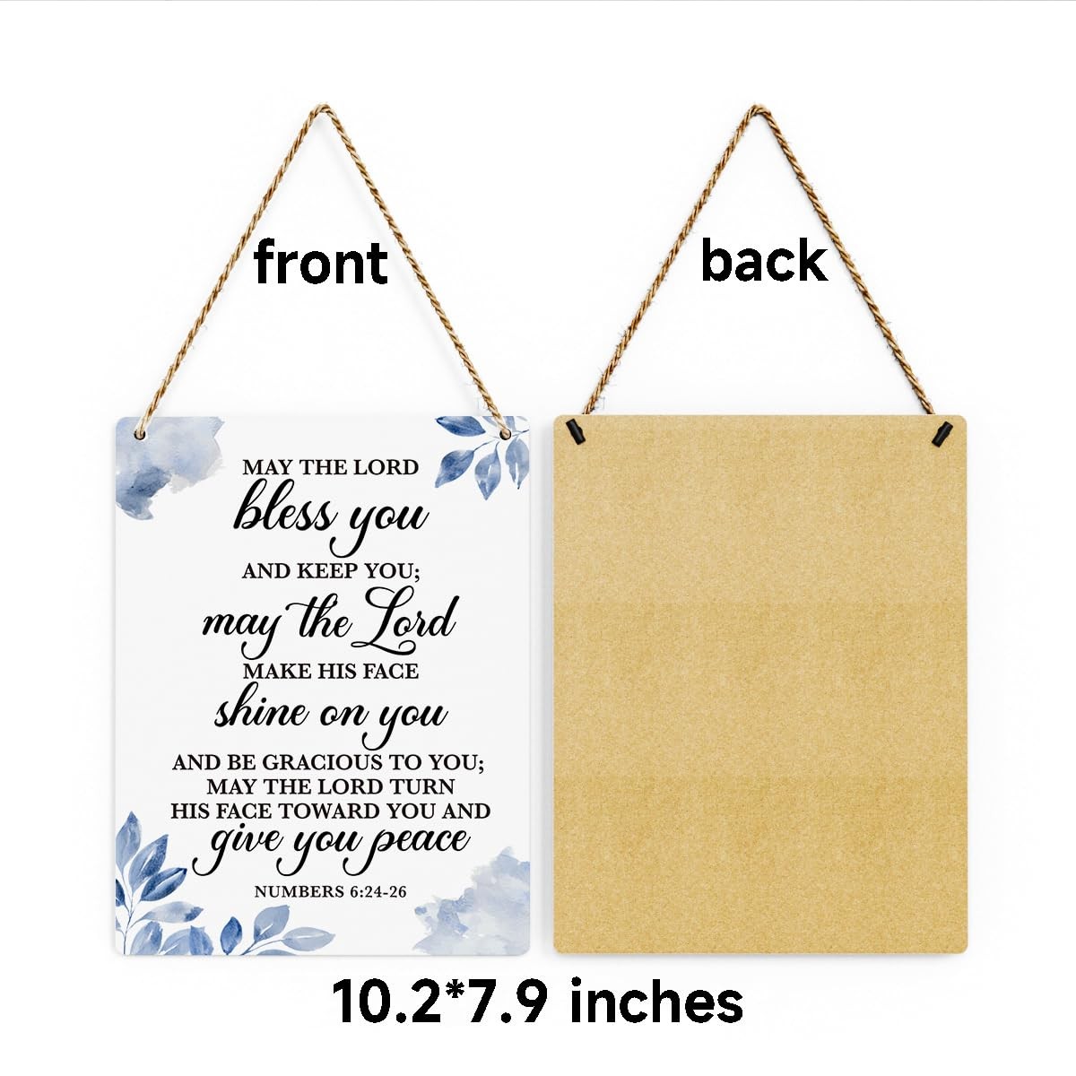 May The Lord Bless You Numbers 6:24-26 12×6 Inches,