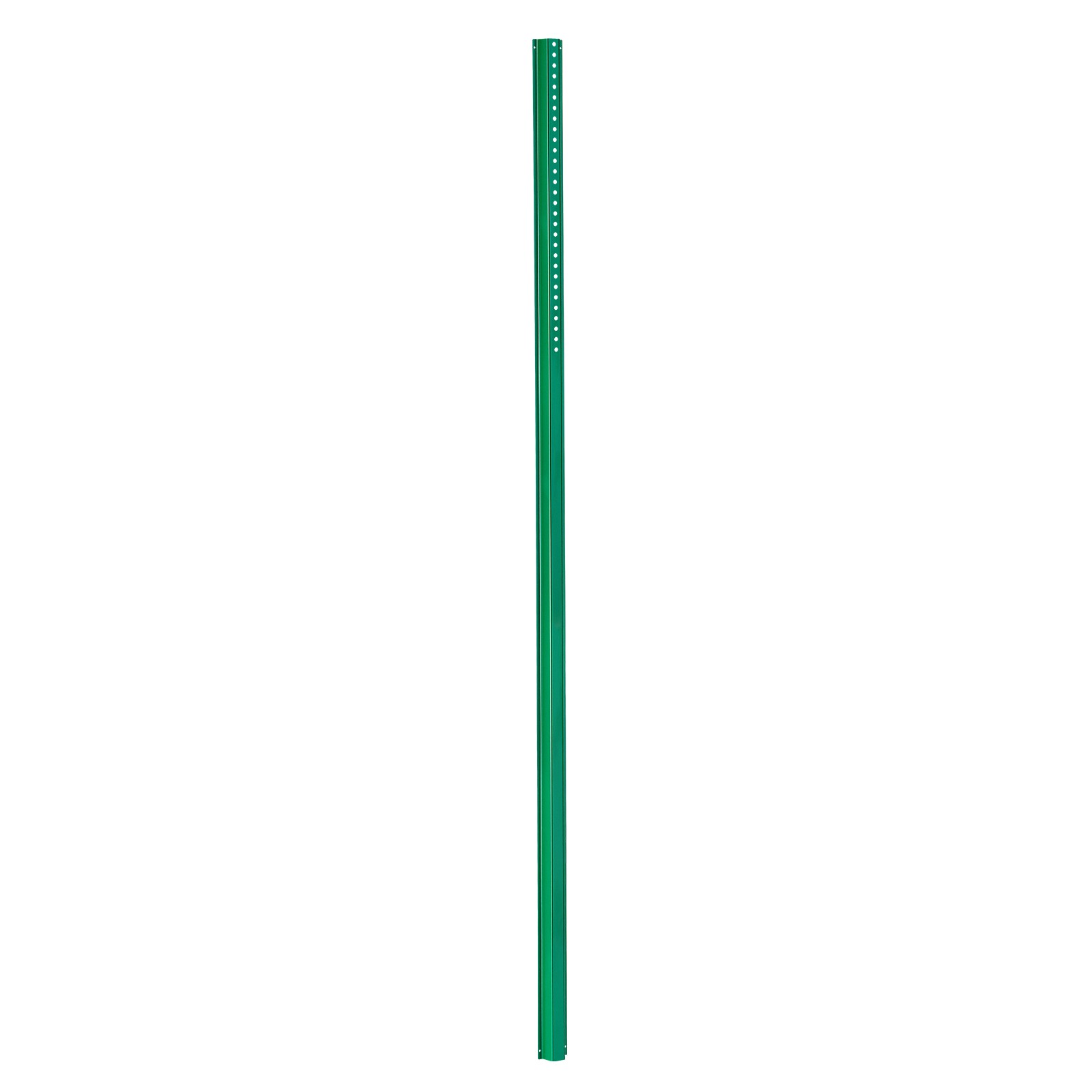 Uimoso Cast Iron Sign Post 8ft Fixed U-Channel Heavy Duty Post Sign Holder Green