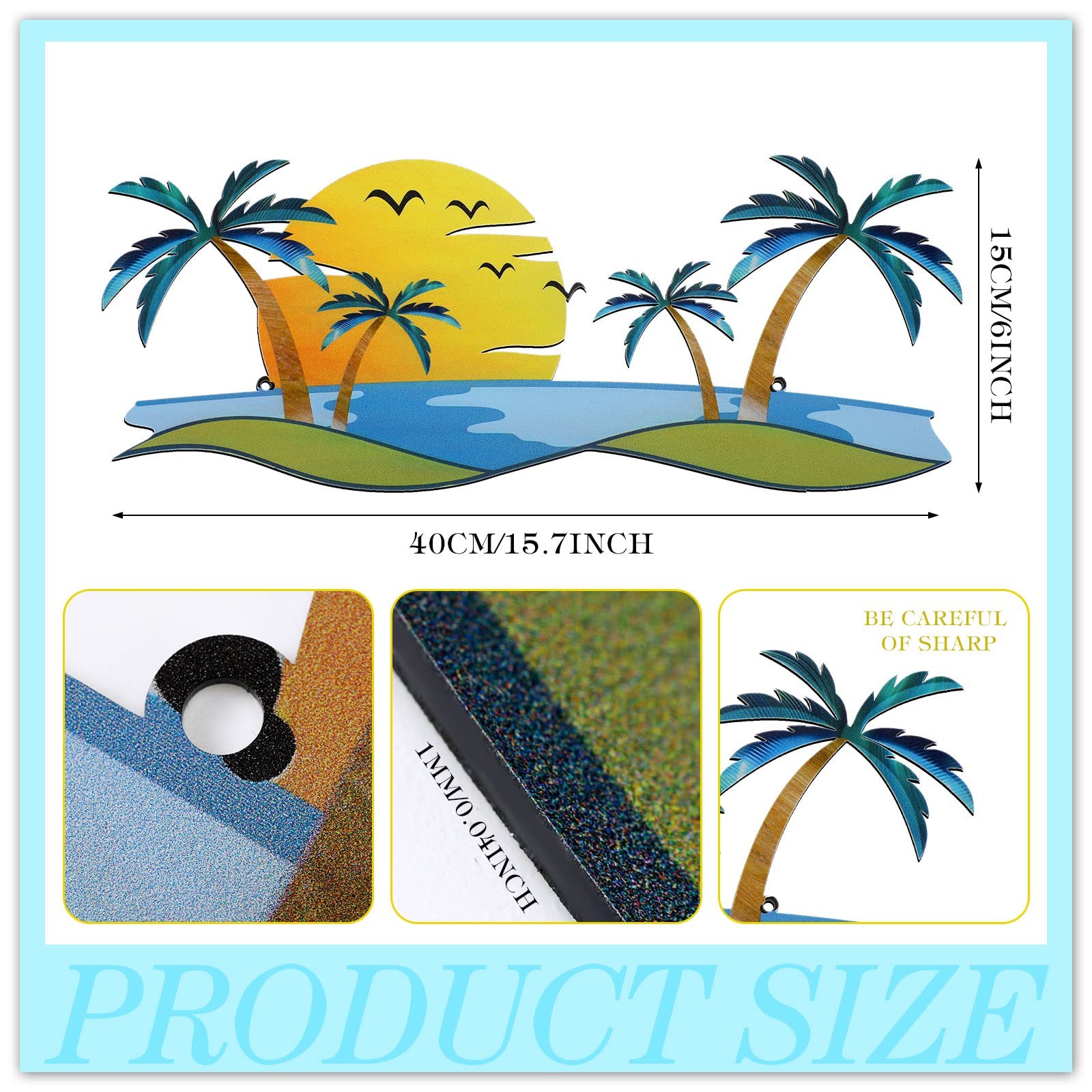 Coastal Metal Wall Art Palm Tree Metal Wall Art Outdoor Beach Bathroom Decor …