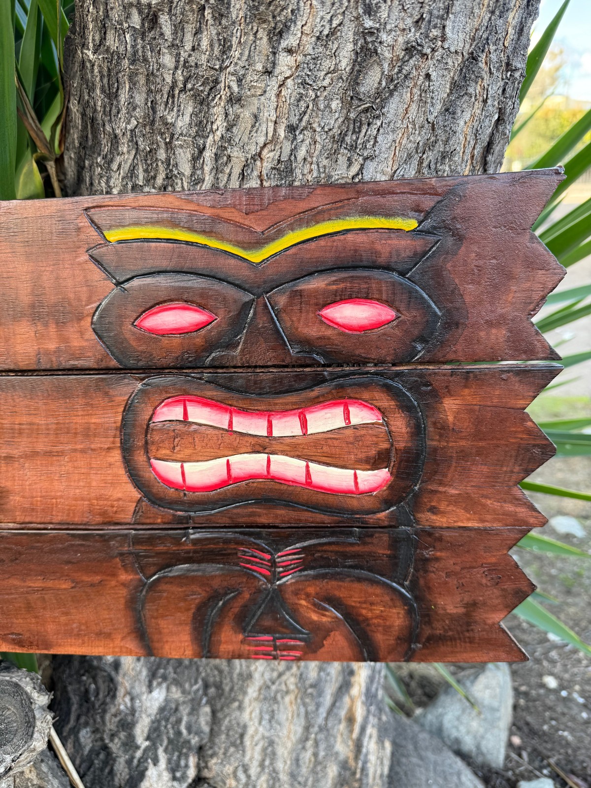 “Show Us Your Tikis” Large Wooden Sign Tiki Bar 39″x 10″