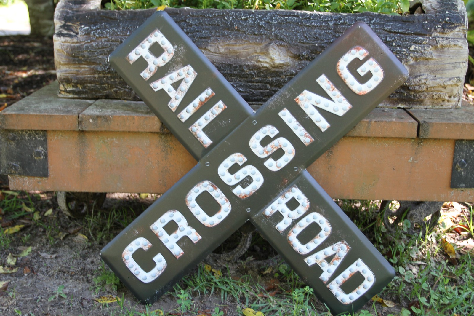 RAILROAD CROSSING Sign,Collectible Train Memorabilia,Transportation T-RRS