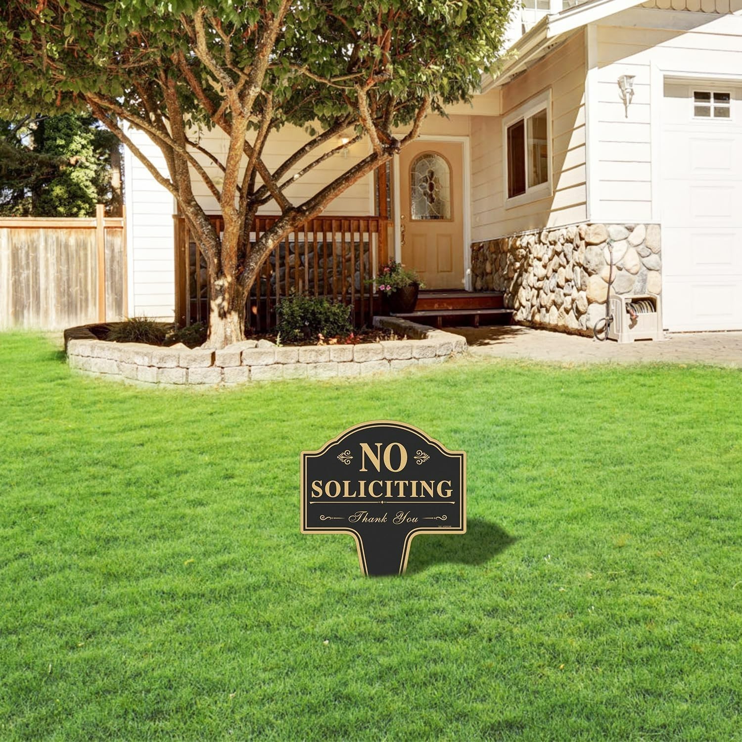 Durable 14” x 10” Anti-Solicitation Signs – 2 Pack, Rust-Free & UV Protected