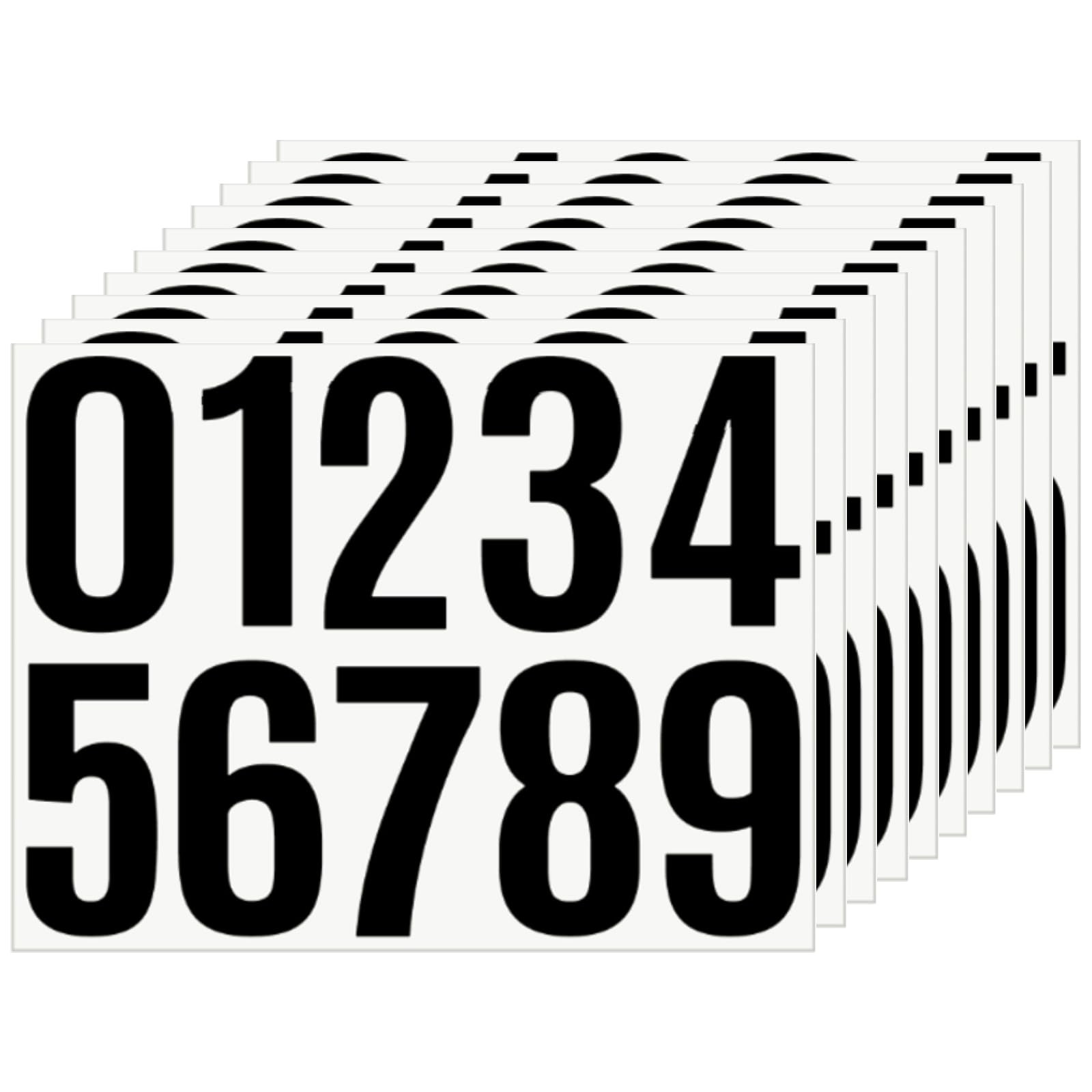 10 Sheets 100 Pcs Vinyl House Numbers for Mailbox, 4 inch SelfAdhesive Number…