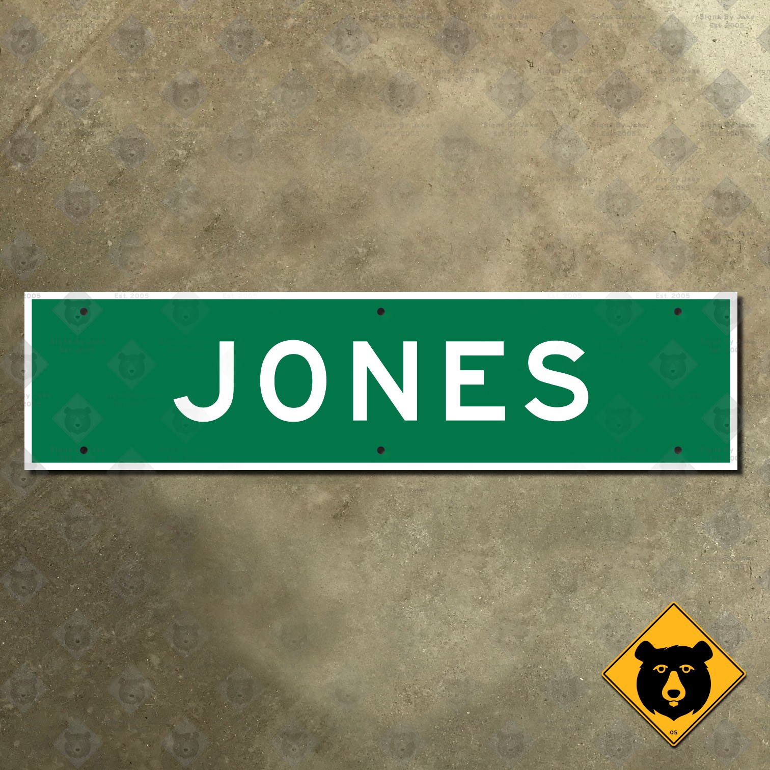 Las Vegas Nevada Jones Boulevard road street name highway sign 24×6