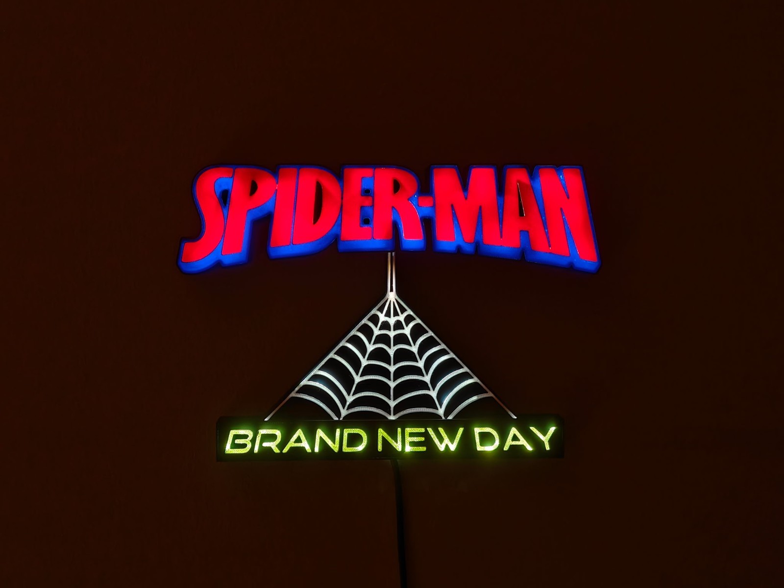 Spider-Man LED Decoration – Marvel light-up wall sign – Brand New Day Desk Lamp