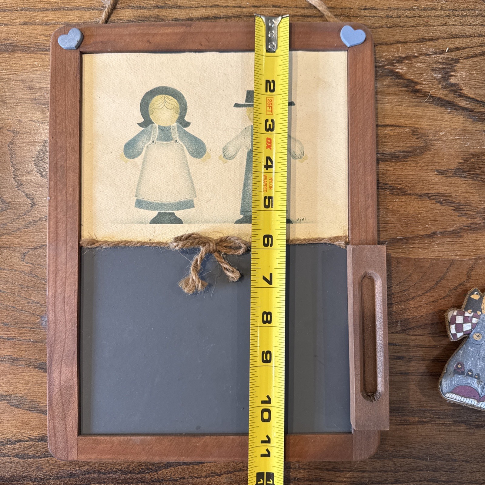 Vintage Handmade Wood Framed Chalkboard Cottagecore Farmhouse Decor Country