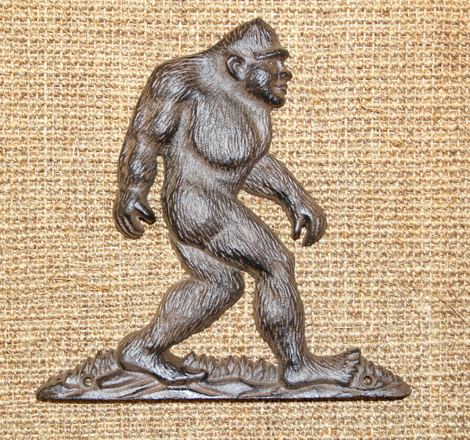 1- BIG FOOT WALL PLAQUE,mountain decor,country decor,fence decor H-133A