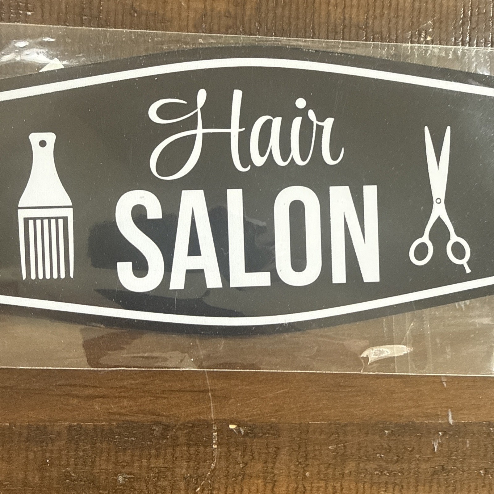 Hair Salon Easy Installation Durable Construction Black 3″ X 6″