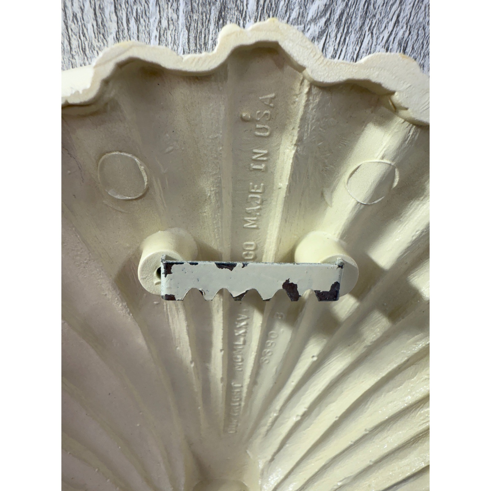 Vintage Homco Seashell Wall Plaques Set of 5 Cream Off White Coastal Decor 1975