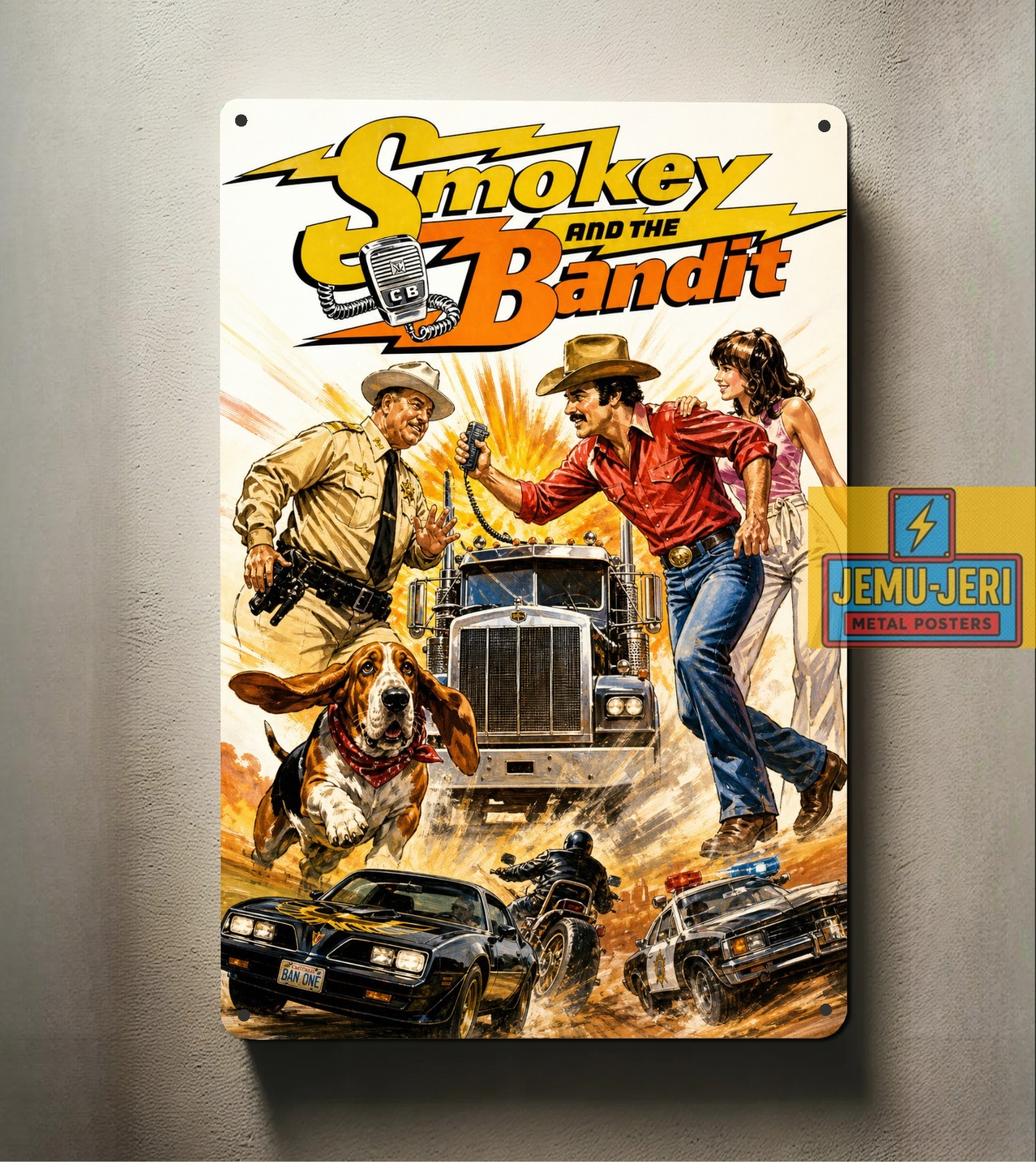 Smokey And The Bandit Movie Metal Poster – Film Tin Sign – Size 8*12inch