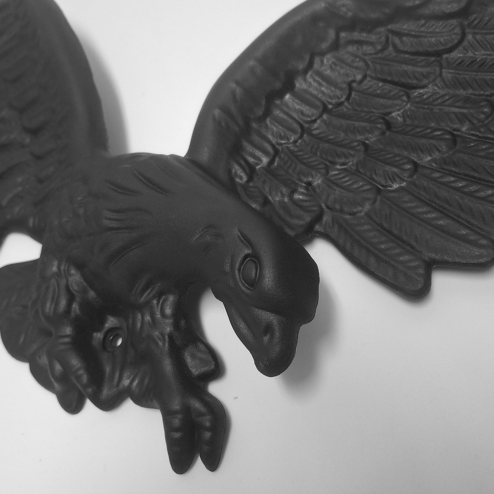 Eagle Wall Mount, Black PVC, 29W x 8.5H inches, Americana Outdoor Decor