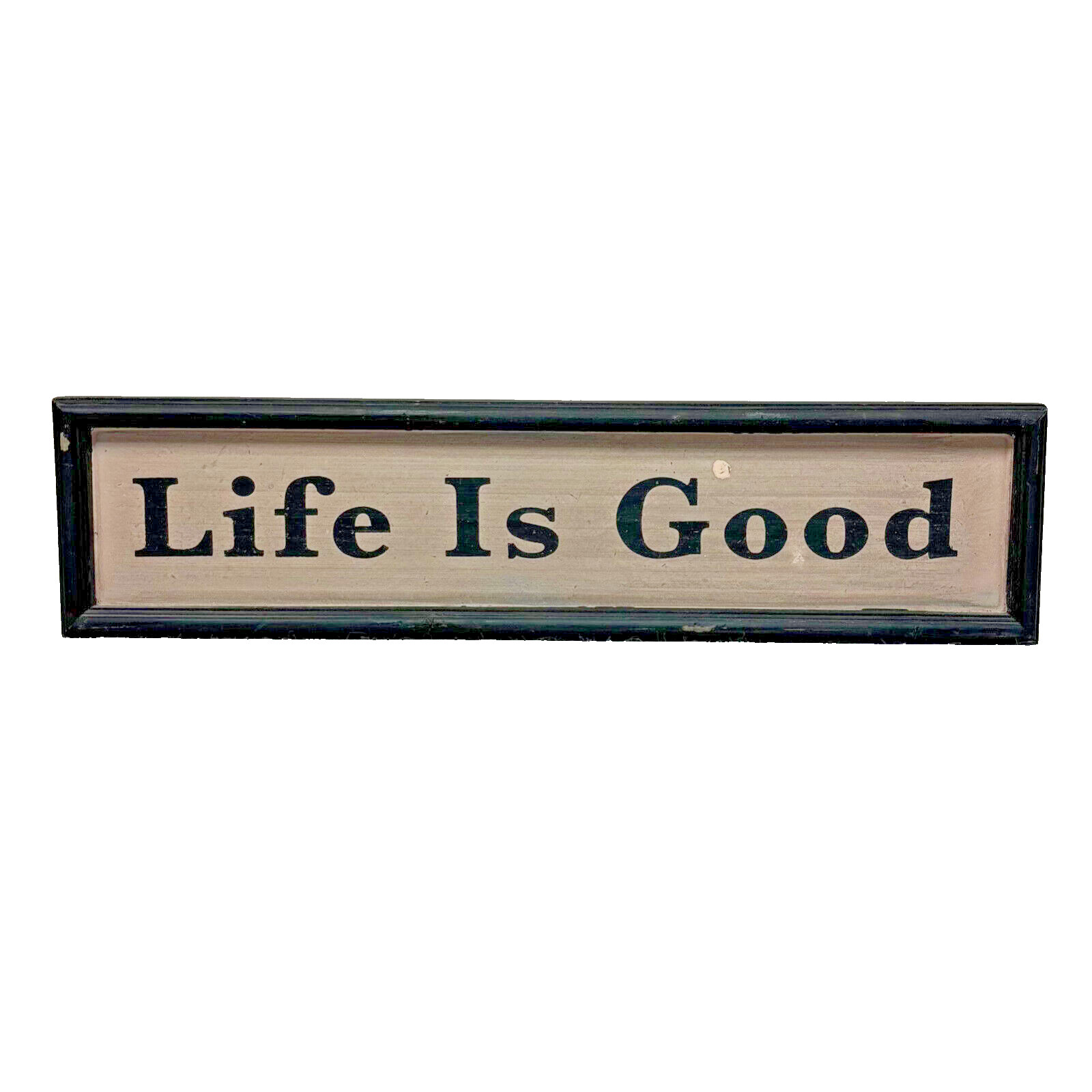Life Is Good Wall Sign 16″ Distressed Framed Art Decoration