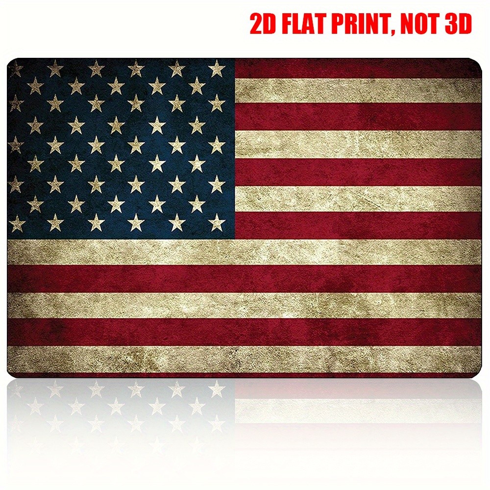 Vintage American Flag Metal Tin Sign Patriotic Wall Decor for Home Bar Man Cave