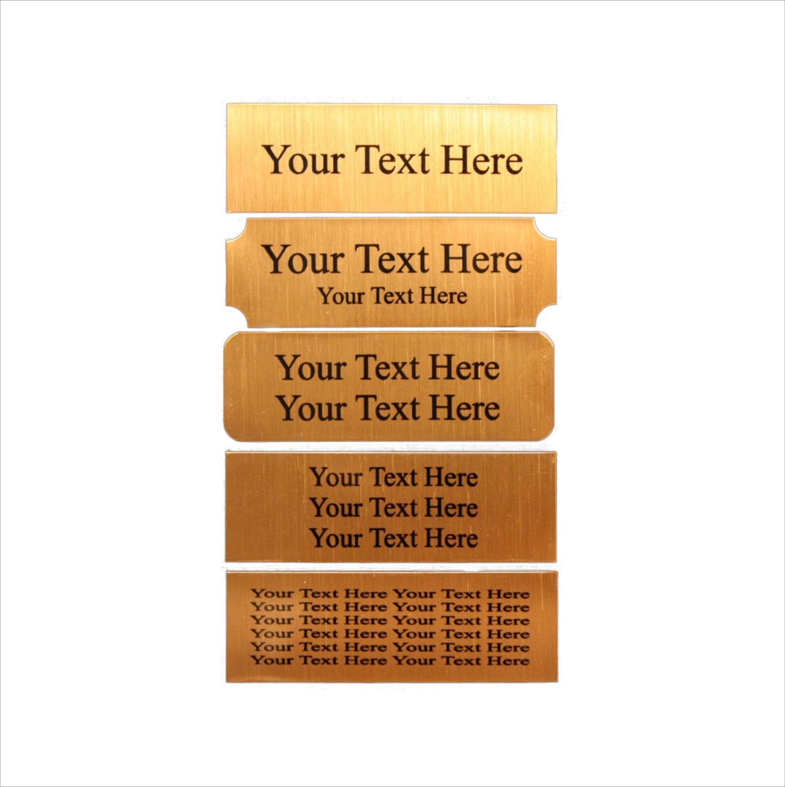 1×3 Custom Engraved Sublimation Aluminum Plate Plaque Name Tag Trophy Urn