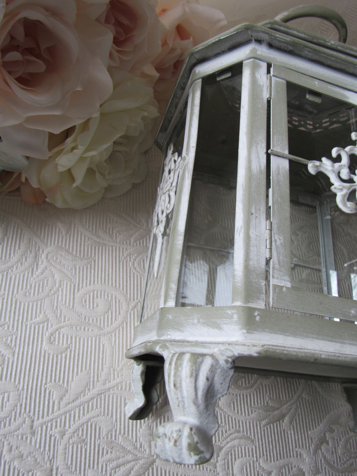 Lantern,Whitewashed Decor,Sage,Patina,Green Decor,centerpiece,Easter,Boho,NEW