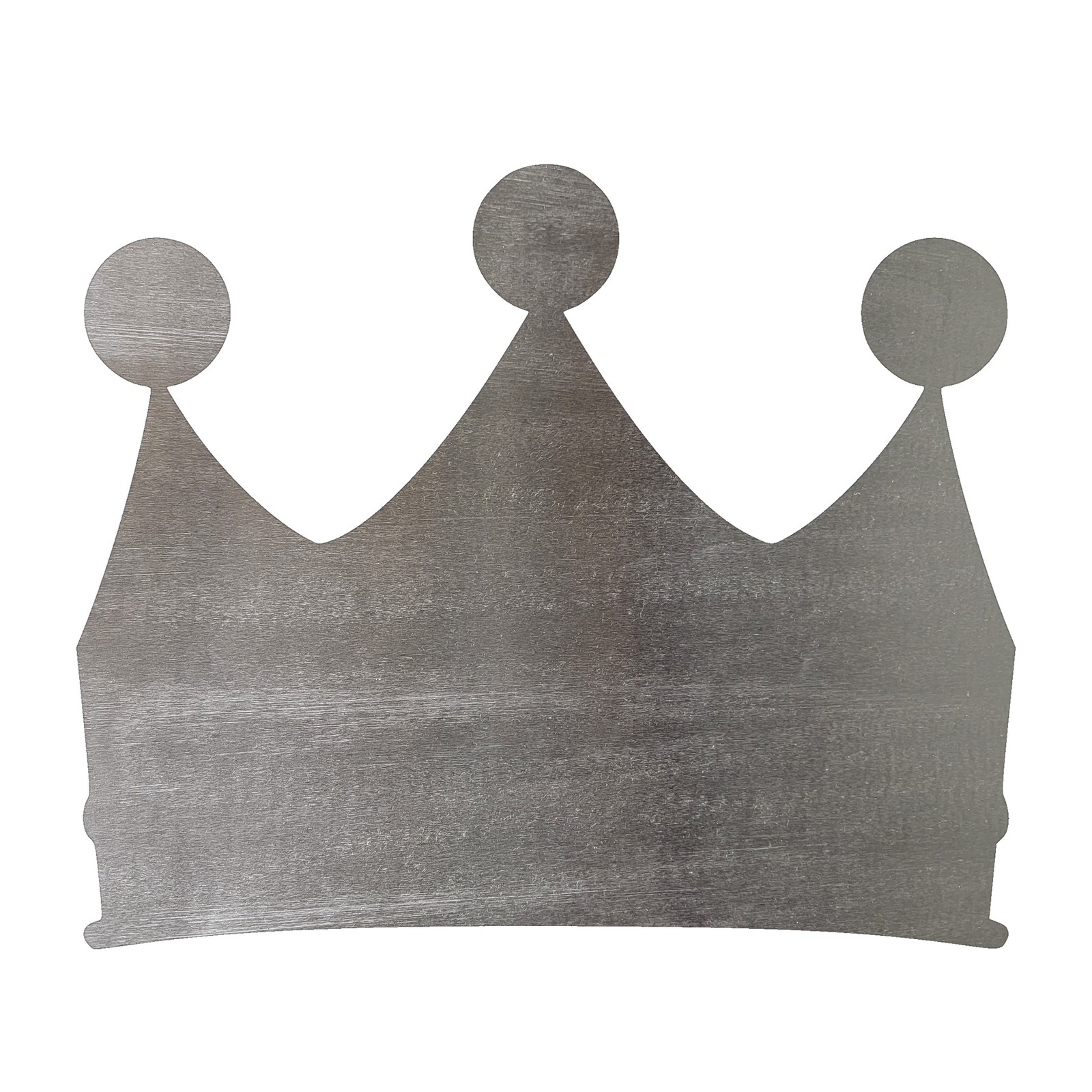 Crown 3 Steel Cutout Shape, Raw Metal Wall Art and Craft Supply