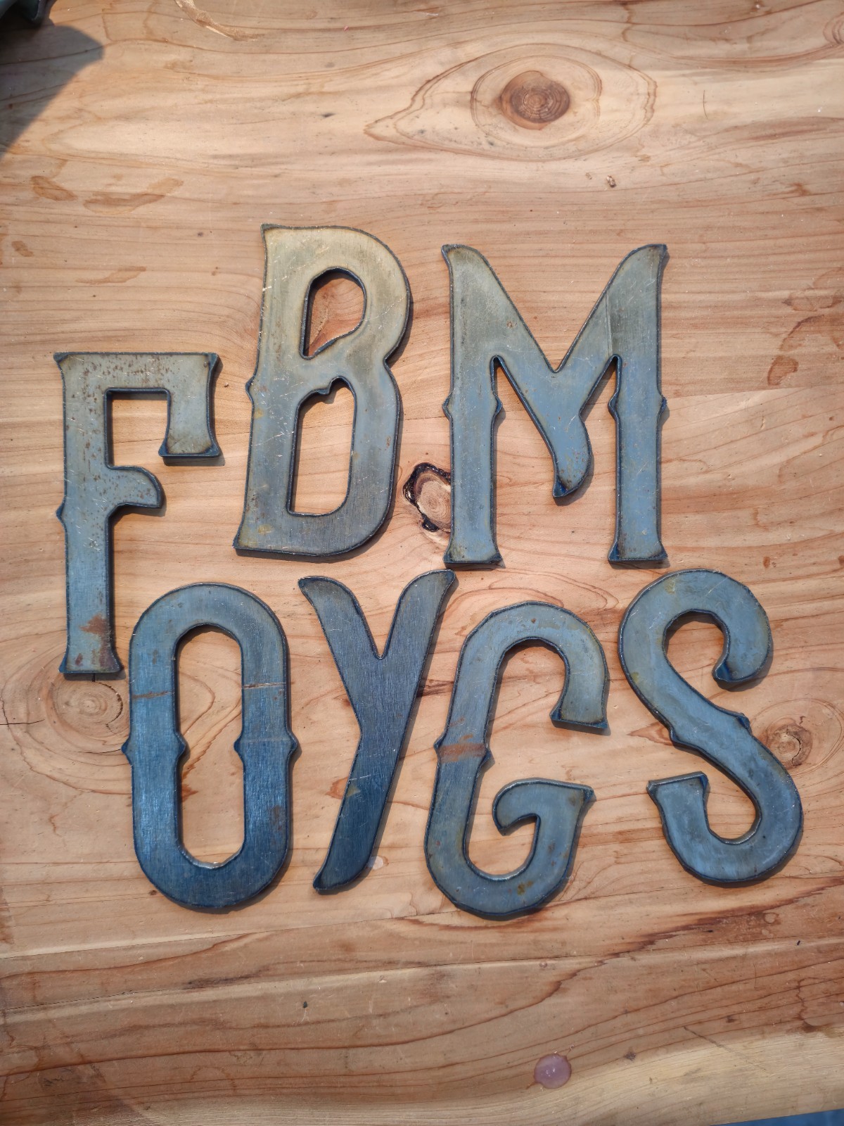 4in A-Z Metal Letters & 0-9 Numbers | 12ga Steel | Rustic Vintage | Free Ship