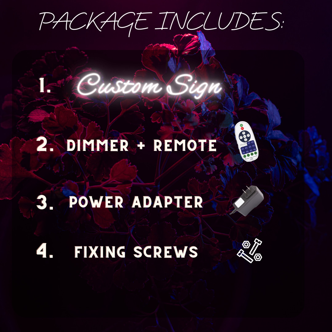Custom Neon Sign Personalized sign Acrylic LED Modern Neon Signs