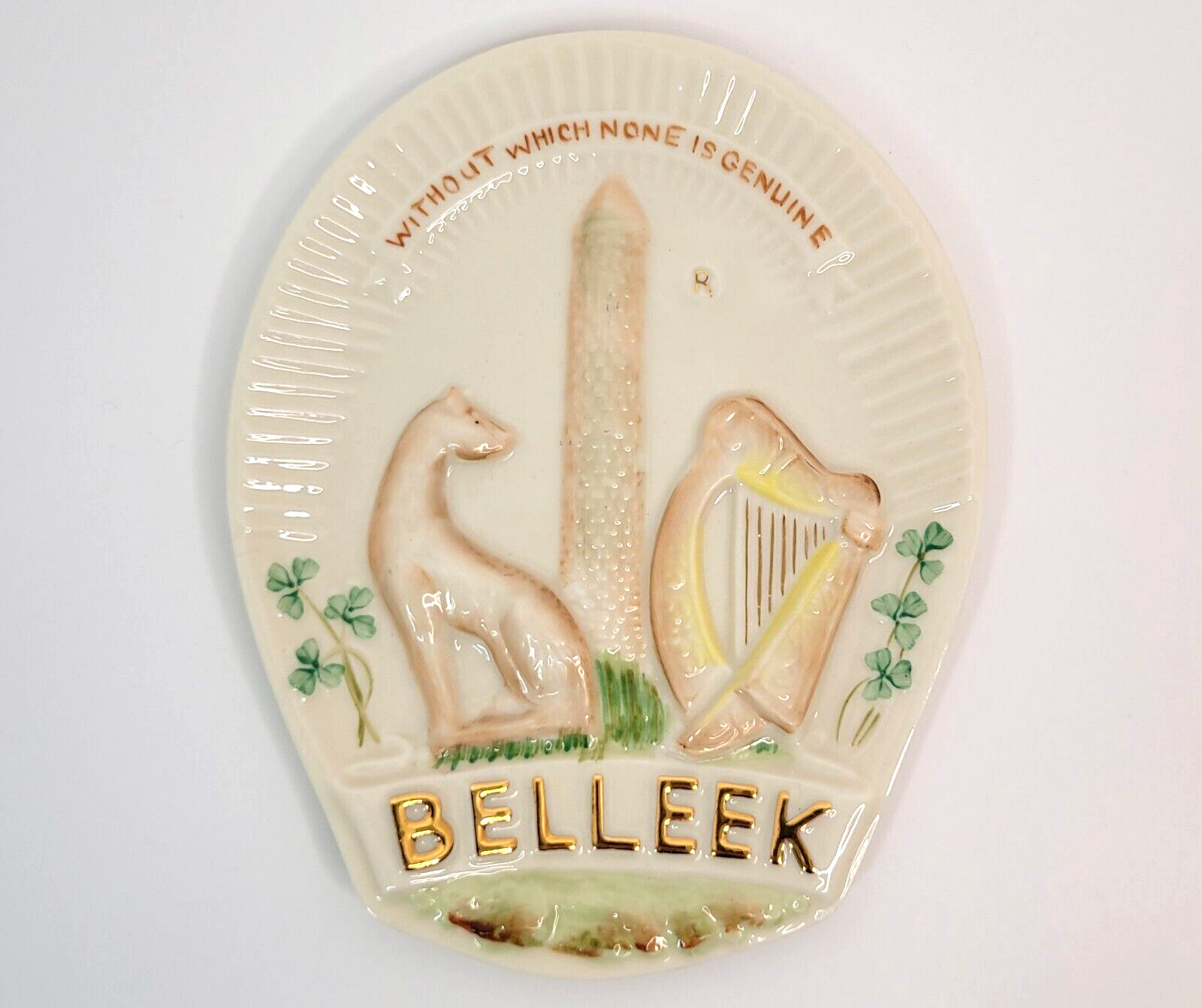 Belleek Without Which None Is Genuine Plaque Special Edition Collectors Society