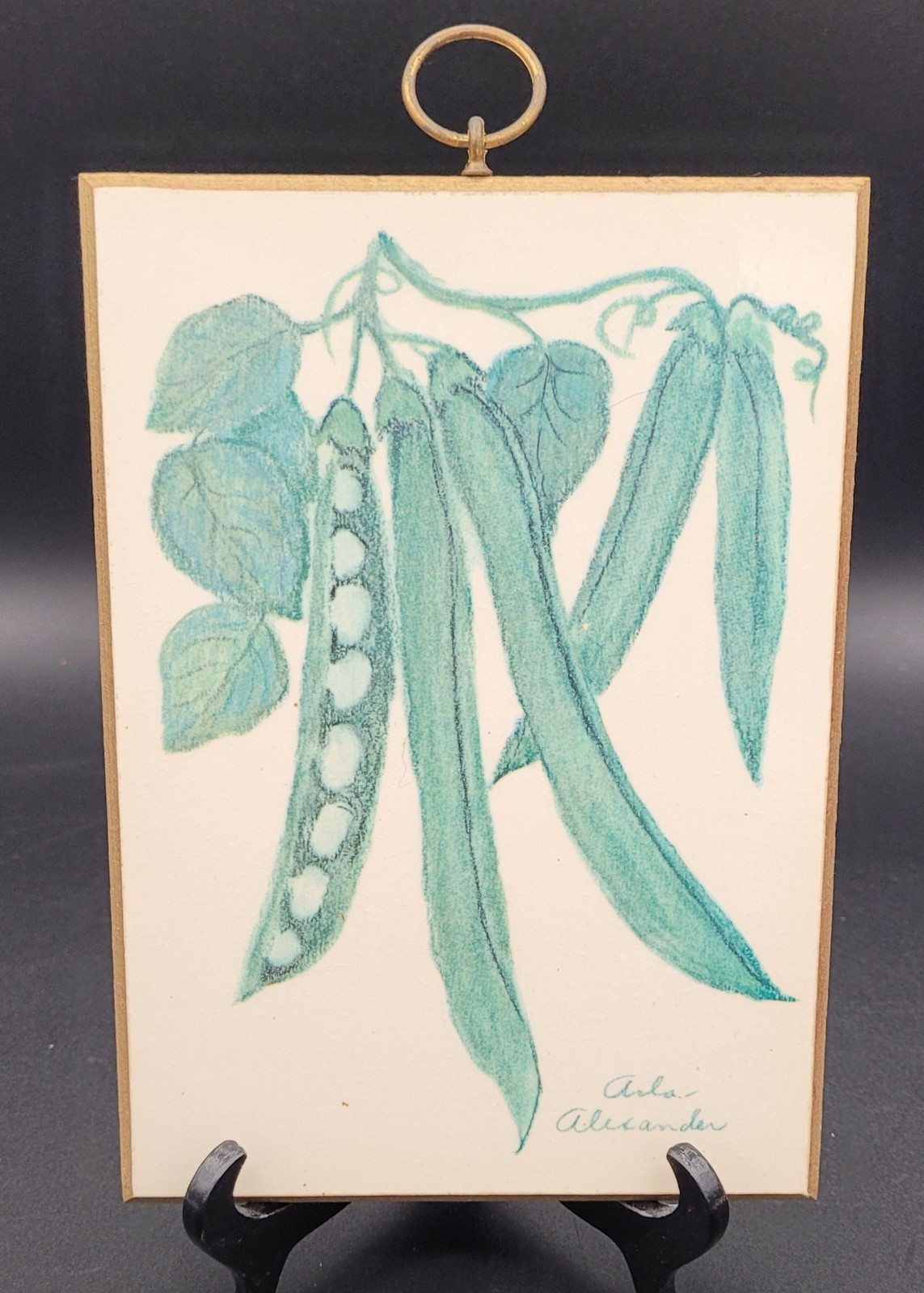 Arla Alexander MCM Kitchen Wall Hanging Corn Carrot Green Beans Vintage Retro